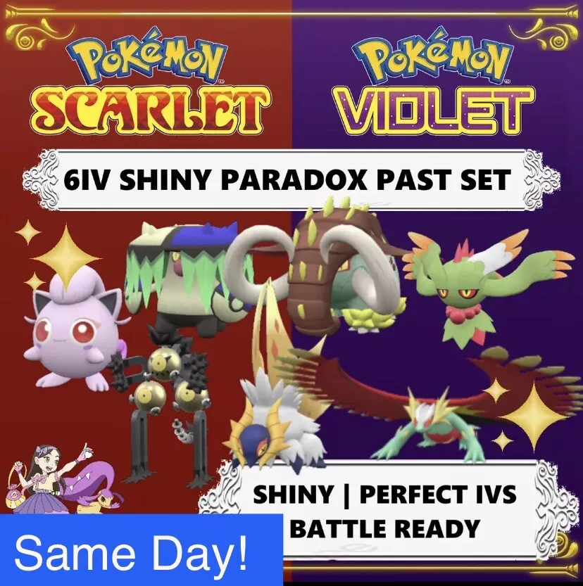 Pokemon Scarlet and Violet ✨Shiny 6IV Paradox Pokemon (ALL Violet  EXCLUSIVES)✨