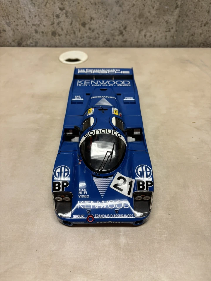MINICHAMPS 1/18 Scale - 1983 Porsche 956 Kenwood - #21 Mario Andretti Le Mans - Image 3 of 4