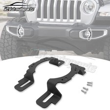 Lower Bumper 4" Fog Light Bracket Mount Kit For Jeep Wrangler Rubicon 13-24
