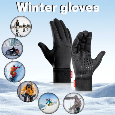 Winter Gloves Windproof Warm Touchscreen Gloves Men Women for Outdoor Activities