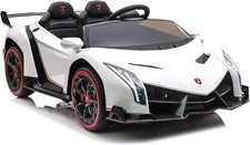 DUE EMME AUTO ELETTRICA 12 VOLT LAMBORGHINI VENENO BIANCA RADIOCOMANDATA