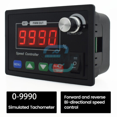 DC10-55V 40A DC Brushless Motor Speed Controller Regulator 4-bit Tachometer