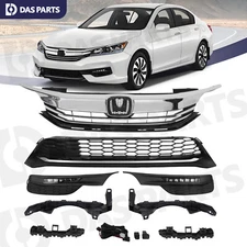 Bumper Grille LED Fog Light Bezel Bracket Assembly For Honda Accord 2016 2017