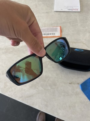 Costa Del Mar Men's Tuna Alley Pro Rectangular Sunglasses - Black/Polarized Blue