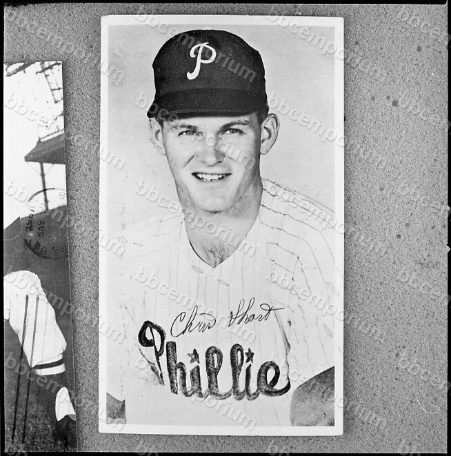 FILA Chris Short Phils negativo cornice media Archivio Jim Rowe E86