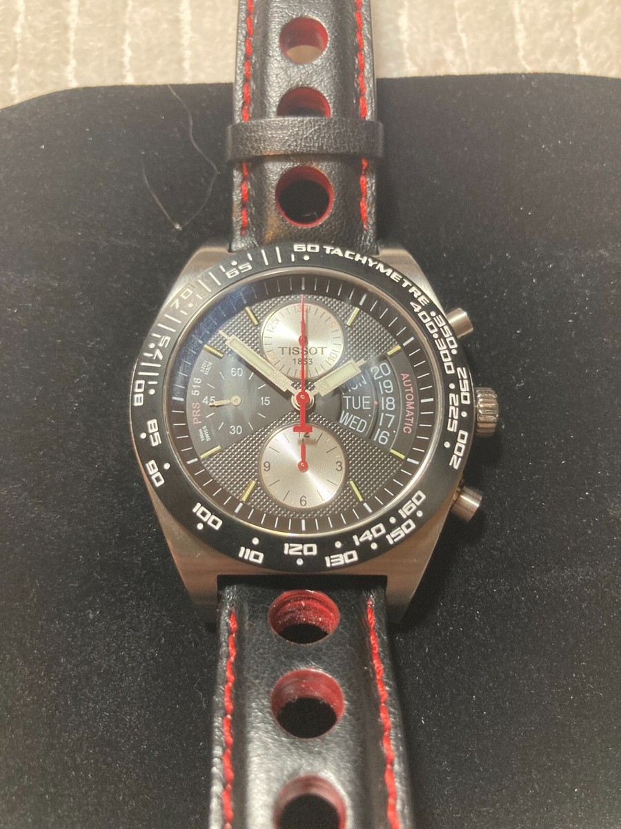 TISSOT PRS 516 自動巻き時計 Tissot PRS 516 Black Automatic Chronograph Watch - T021414A | eBay