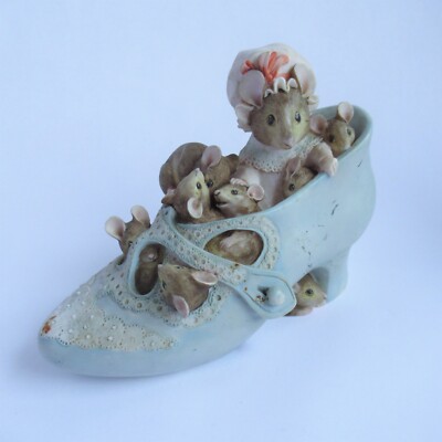 Border Fine Arts Beatrix Potter ''Alte Frau, die in einem Schuh lebte'' Spardose 1994