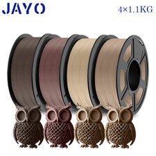 JAYO 4KG PLA Wood 3D Printer Filament 1.75mm 15 Real Wood Fibre 4 Colors