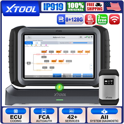 XTOOL INPLUS IP919 OBD2 Bidirectional Scanner All System Diagnostic Tools FCA