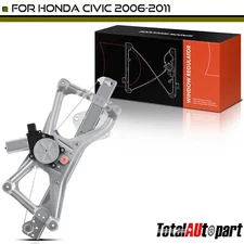 Window Regulator Front & Rear Driver Side with Motor for Honda Civic 2006-2011