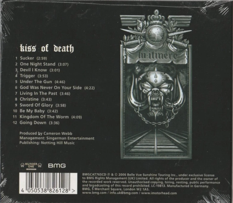 Motörhead - CD - Kiss of Death - Digipak - 2023 - NEUWARE! - Bild 2 von 2