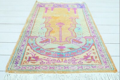 Turkish Rug, Carpet Door Mat, Bedroom Rug Kelim Tapis Teppiche 30''x41'' Area Rugs