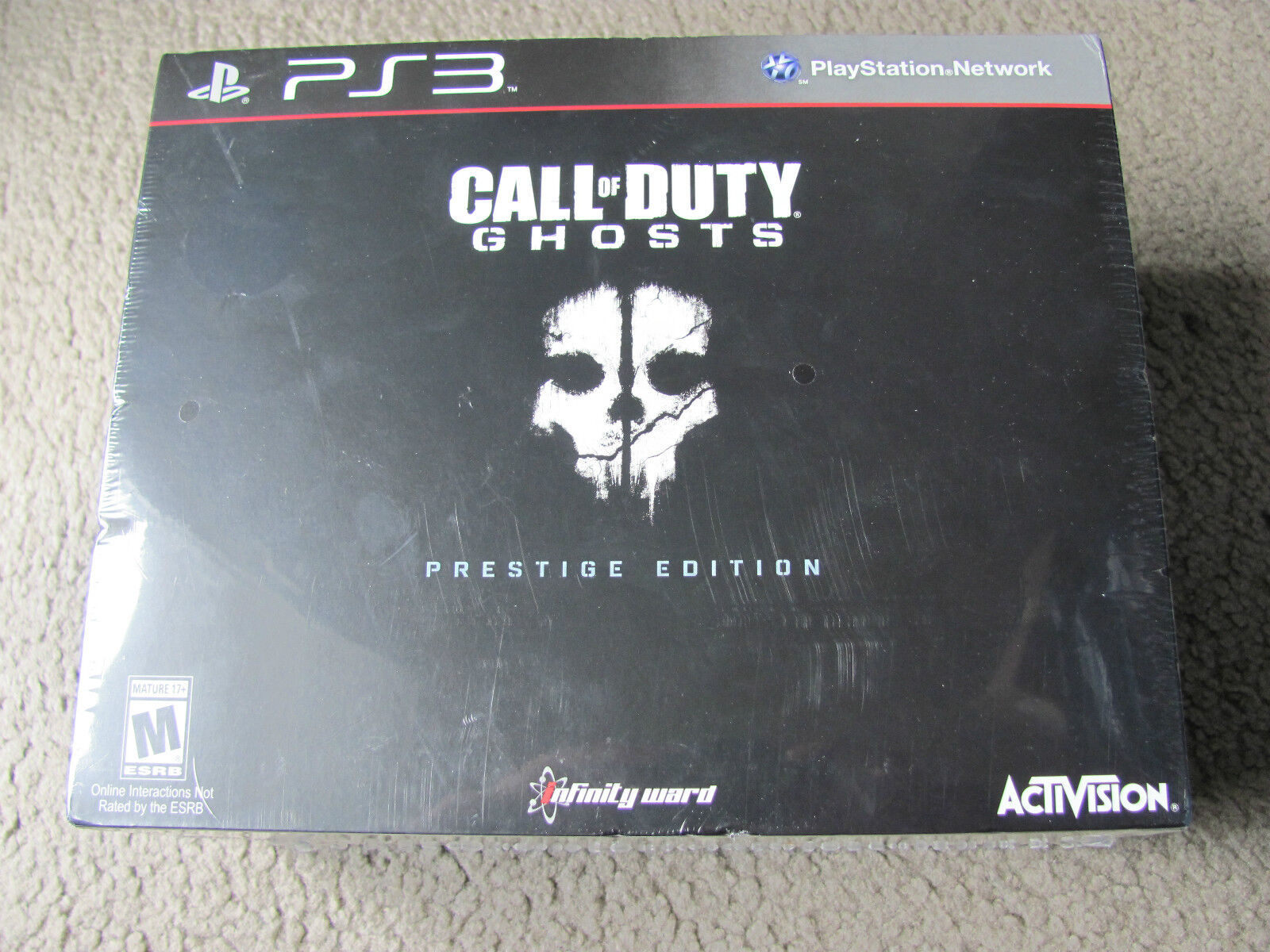 Call of Duty Ghosts Prestige EDITION PS3 Playstation 3 Sony New in Sealed  Shrink