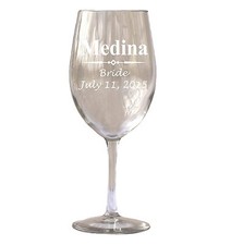 Personalized White Red Wine Glass Glasses 20 Oz Wedding Favor Bridesmaid Mother