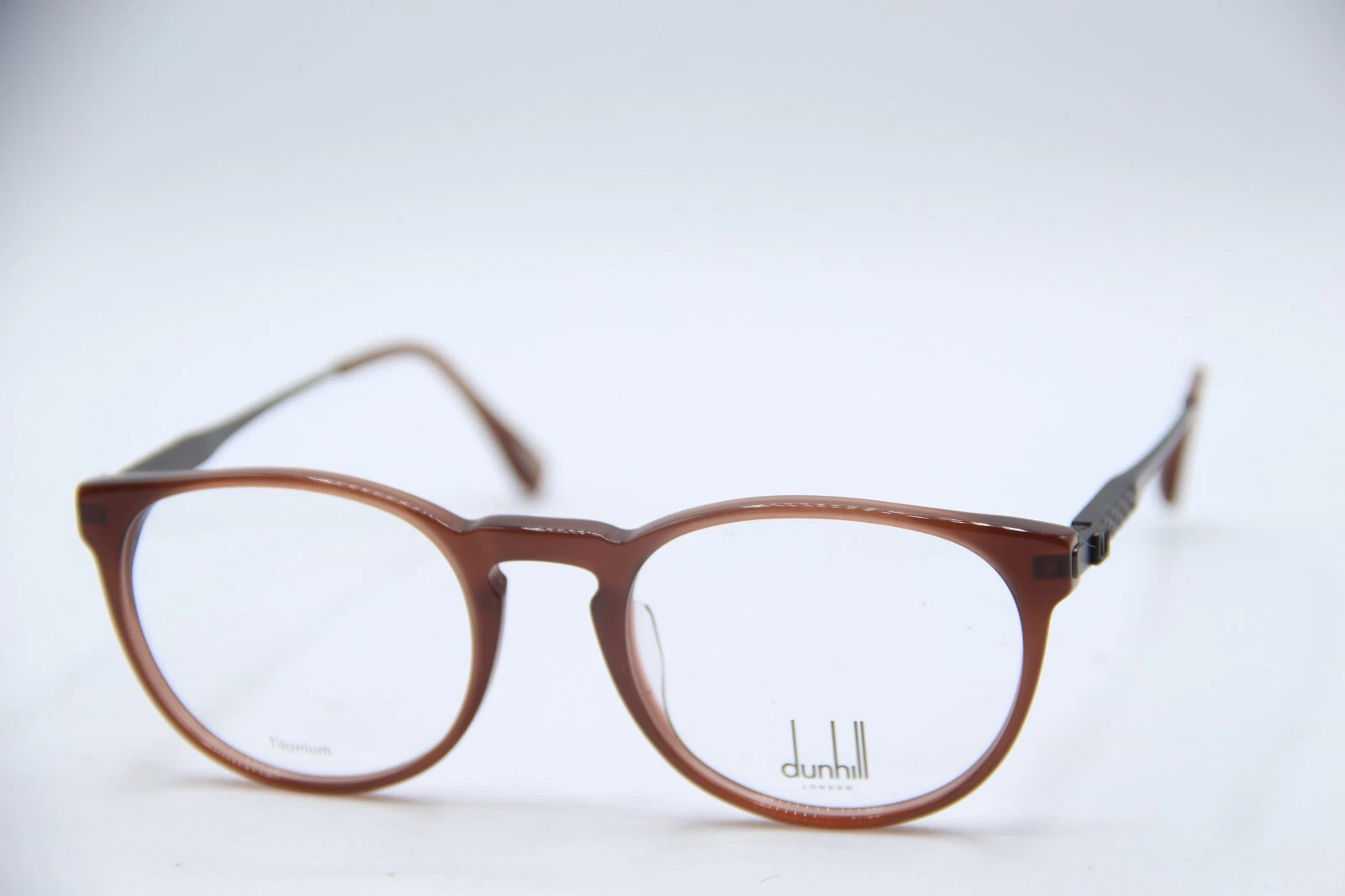 NEW DUNHILL VDH 144 08YL BROWN GUNMETAL AUTHENTIC DESIGNER EYEGLASSES 50 20