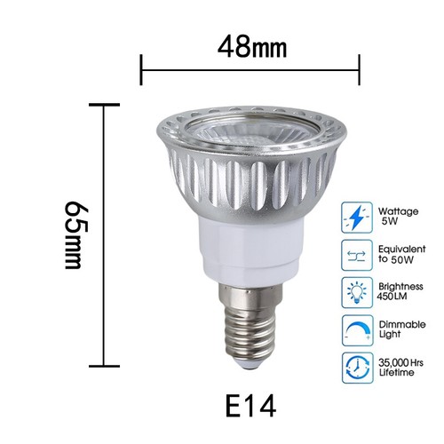 Dimmable Dc24v Led Spotlight Bulb 3000k 4500k 6000k Gu10 Cob Light 5w Bulbs Lamp - Picture 9 of 25