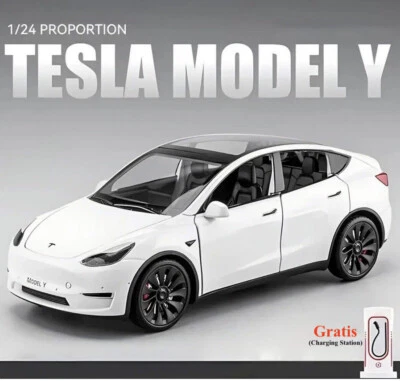 Tesla Y Modellauto Luxus-Sammlerstück Spielzeug/ Licht und Ton/ 1:24/ 5 Farben