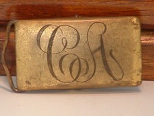 Pre-Owned Vintage Small C A Initials Belt Buckle