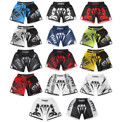 Kinder Jungen MMA Box Shorts Muay Thai Kickboxen Kurze Hose Trainingshose 