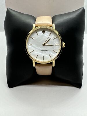 Kate Spade New York Metro 0073 Women\'s Beige Leather Analog Quartz Watch JNA157 Kate Spade Metro Gold-Tone Champagne Bottle Watch Beige Leather main image 4