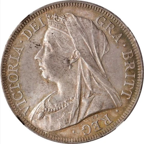 1900 Great Britain 1/2 Crown. NGC MS 63. KM-782