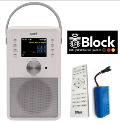Block CR-10 ToGo Tragbares Internet Digitalradio weiß