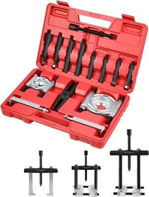 DAYUAN 14pcs Bearing Separator Puller Set, Heavy Duty 5 Ton Capacity 2'' and 3'' B