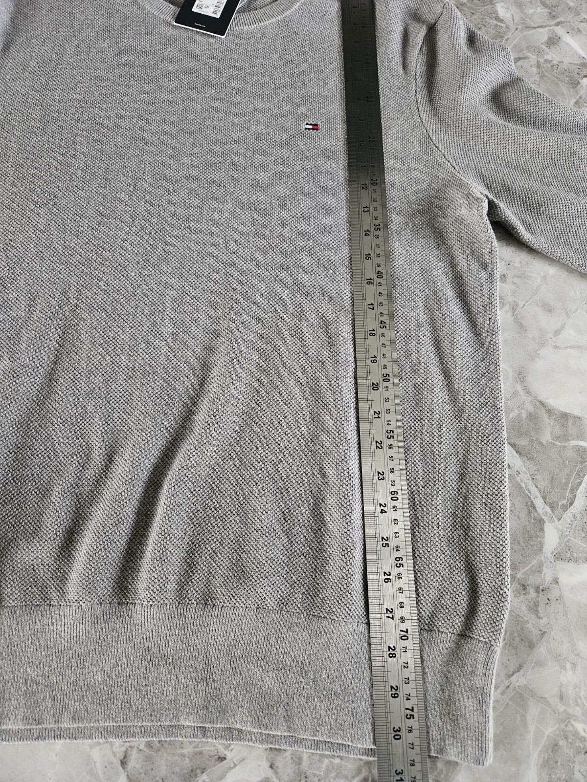 Tommy Hilfiger Grey Crewneck Jumper - Essential Cotton Layering image 9