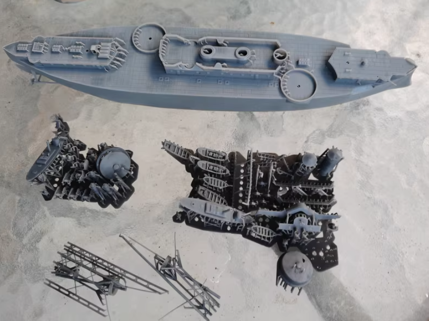 1 /350 United States　USS Maine, ACR-1 Armoured Cruiser　 Unpainted