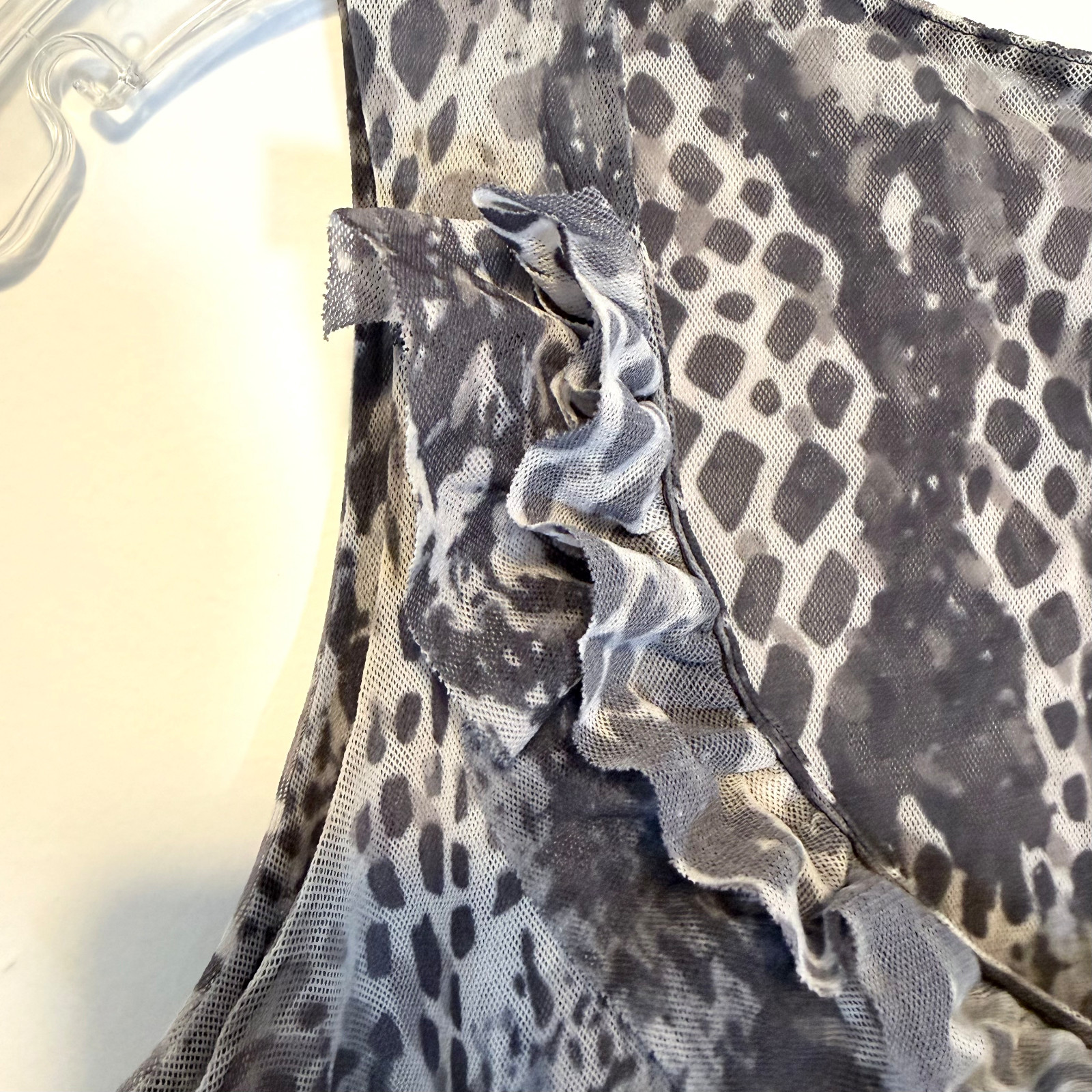 Sweet Pea circa 2007 Python Print Double Mesh Tan… - image 4