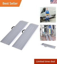 Portable Loading Ramps for ATVs and Motorcycles - Set of 2 for 1200lb Capacity