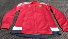 Manchester United 2015/16 Home Anthem Jacket Adidas Red Football Vintage Retro L