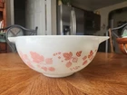 Vintage Pyrex Pink Gooseberry 443 Cinderella Bowl 2Qt