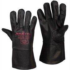 Tillman 44 ONYX Premium Top Grain Kidskin TIG Welding Gloves, Unlined, Medium