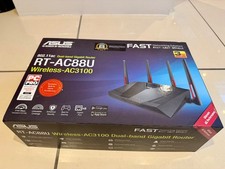 Asus RT-AC88U AC3100 Dual Band WiFI Router - 8 Gigabit LAN Ports - Boxed