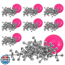 Playbees Metal Jacks Game Set - 12 Sets - Retro Kids' Entertainment with Meta