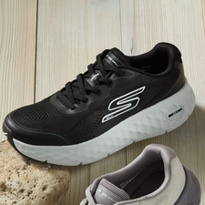 NEW Skechers Men's GO WALK Max Cushioning Flex Ozzie Shoe Black Gray Medium AUTH
