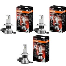 3x OSRAM H4 NIGHT BREAKER LED SMART bis zu +330% 12V 20W 6000K Model 2024