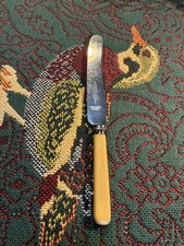 Vintage JH Potter SHEFFIELD Faux Bone Knife Stainless