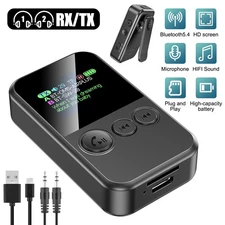 3 in1 Bluetooth 5.4 Audio Transmitter Receiver 3.5MM HiFi Music Wireless Adapter