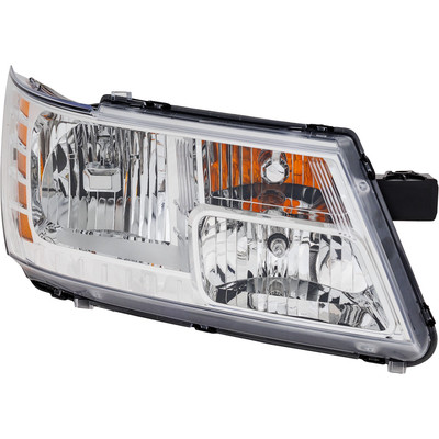 Headlight For 2009-2020 Dodge Journey Passenger Side Right Chrome With Bulb
