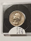 One of A Kind Washington Silver Quarter 1964 D 90% Silver