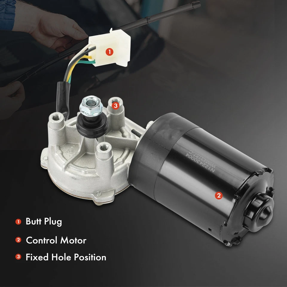 Front Windshield Wiper Motor for BMW 318i 325 528e M3 M5 E28 E30 E36 61611373385 - Image 4 of 4