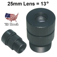 25mm CCTV Camera Lens 1080p F2.0 FPV Security Camera Lens for IP Camera Black