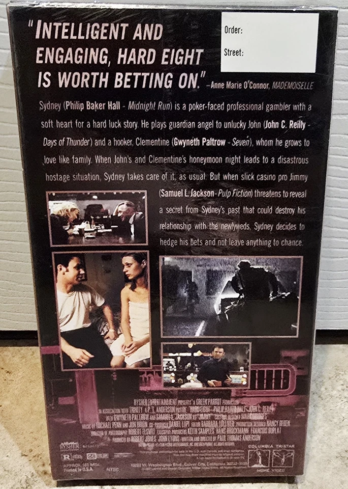 Hard Eight VHS Rare Promotional Copy SEALED Hall Gwyneth Paltrow John C Reilly - Image 3 of 4