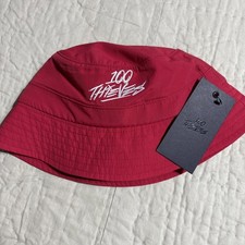 100 Thieves Bucket Hat Black Embroidered OS Made In USA