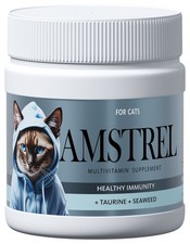 Multivitamins Supplement For Cats Healthy Immunity. Taurine  Seaweed.