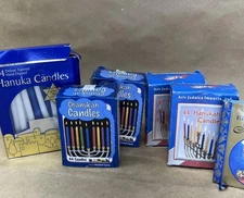 Lot of 5 Boxes - 200+ Chanukah Hanukah Candles, Multicolor 