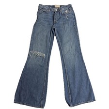 We The Free People Mid Rise Button Fly Jeans ...