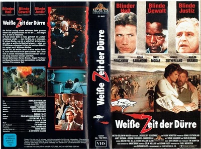 (VHS)  Videokassette - Weiße Zeit der Dürre - Donald Sutherland, Jürgen Prochnow - Bild 1 von 2